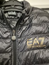Emporio Armani XS  Men's Body Warmer Black Feather And Down