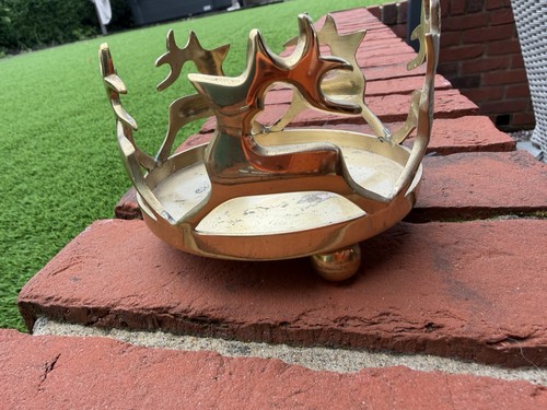 Solid brass candle - brass, holder
