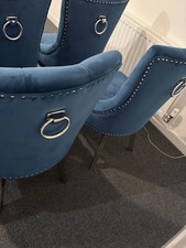 Set Of 6 Knocker Back Blue