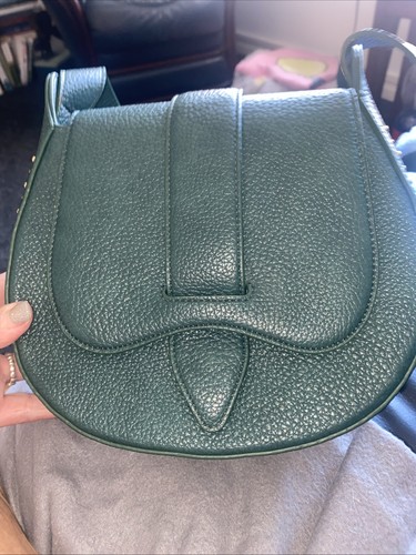 Dark green saddle bag faux - saddle,