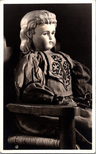 Large porcelain bisque doll - large,