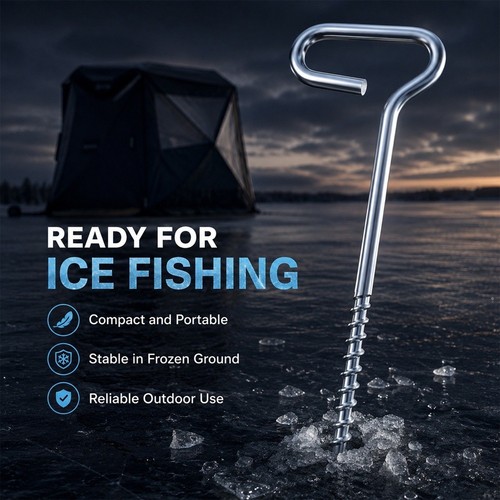Metal ice screw anchor for - metal,