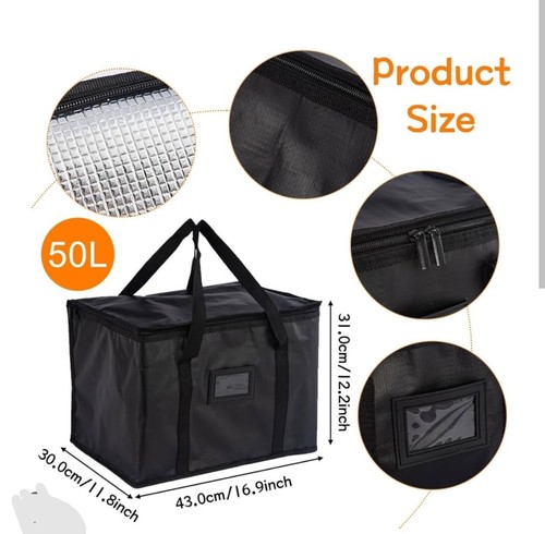 Hot food delivery bag 50l - food,