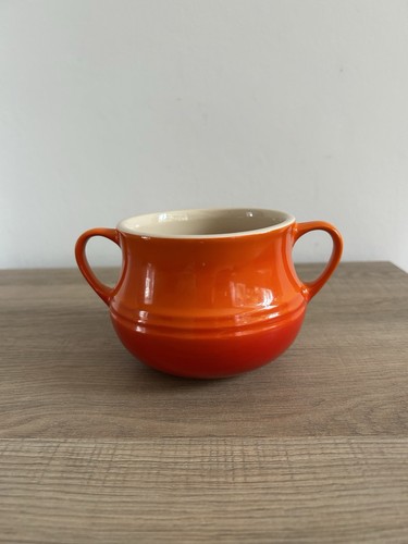 Creuset orange soup bowl - le,