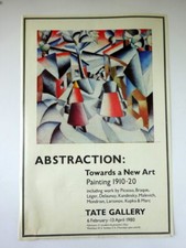 K. Malevich Poster Abstraction Towards a New Art Tate Gallery Exhibition 1980