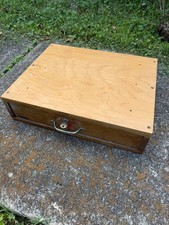 Antique INDIANA CASH DRAWER Wooden WORKING BELL 1940’s Works Great