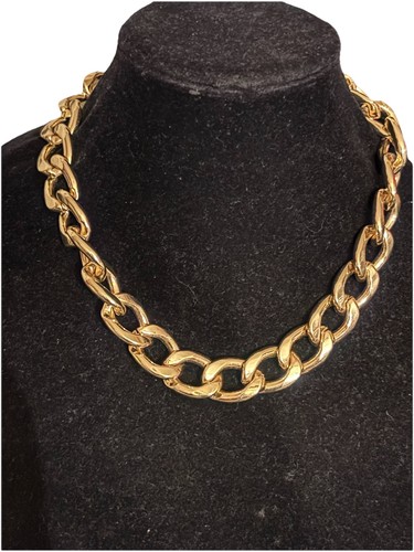 Vintage chunky gold - curb, chain