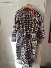 Missoni Milano Bernard Patterned Robe Dressing Gown Size M Brand New Never Worn