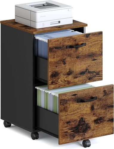 Rustic brown drawer file - rustic,
