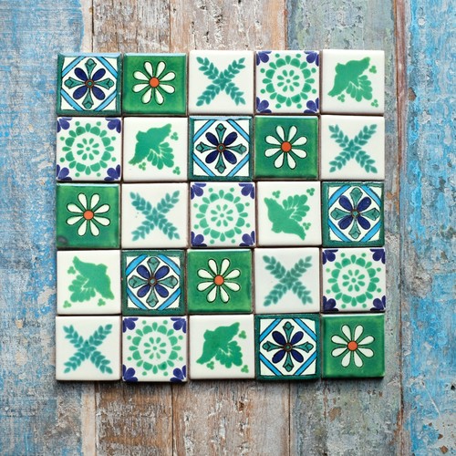 Mexican tiles small size - mexican,