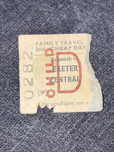 Half railway ticket - , railway.