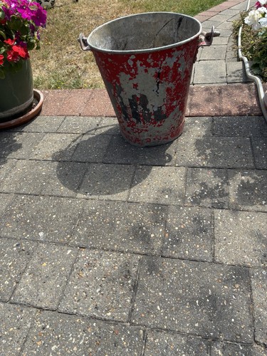 Vintage fire bucket - vintage, heavy