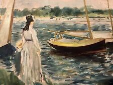 Impressionist Oil - manner of / after Édouard Manet - oil on board