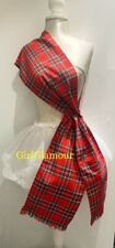 Royal Stewart Tartan Sash Rosette Burns Night Black Watch Fabric Scottish Kilt