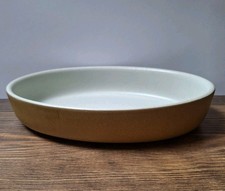 Denby Stoneware Ode Mustard Oval Pie Dish Serving  10 1/4" 26cm