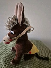 Vintage cloth donkey ornament - donkey,