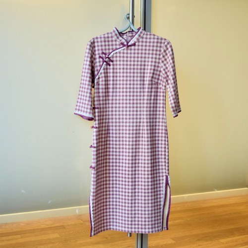 Purple beige plaid - beige, suedue