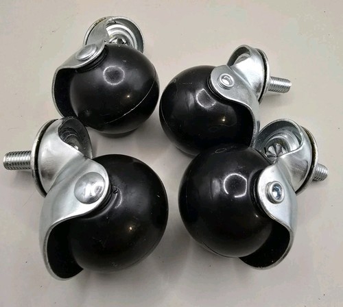 Ball wheeled castors black - ball,