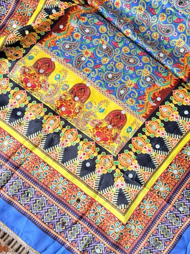 Multicolour silk printed - multicolour,