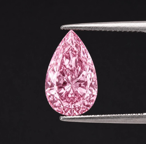 Fancy pink pear cut - ct,