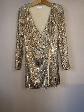H&M Stunning Gold Sequin Wrap