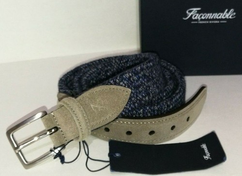 Faconnable grey suede leather - faconnable,