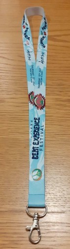 Flower power festival lanyard - festival,