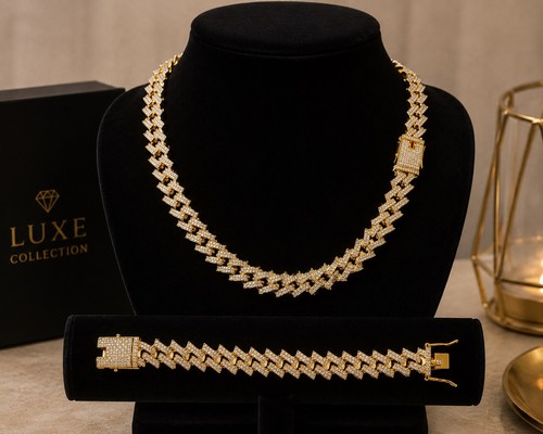 18k gold plated - plated, cuban