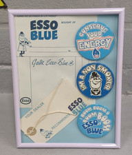 A5 Framed ESSO Blue 3 Badges