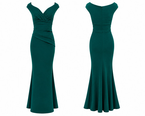 Maxi dress emerald green - -,