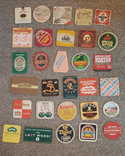 Vintage beer mats - mats,
