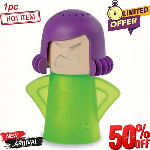 Microwave oven cleaner - oven, angry