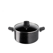 Tefal Titanium Stone Stewpot 24 cm + Lid, High-Performance Non-Stick Coating, Me