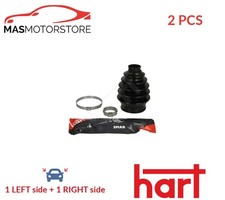 CV JOINT BOOT KIT PAIR FRONT RIGHT LEFT WHEEL SIDE HART 431 068 2PCS H NEW