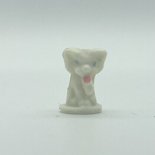 Polly pocket white cat figure - white,