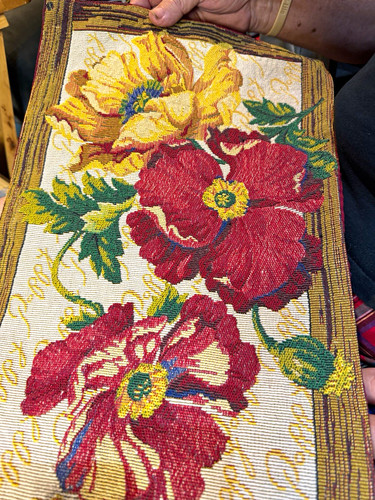 Tapestry woven floral - woven,