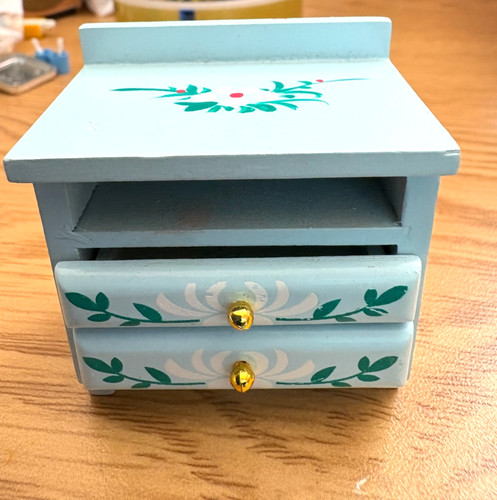 Doll house furniture - , painted