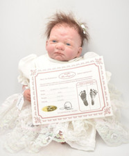 Vintage Reborn Berenguer Baby Girl – Life-Like, Brown Hair, Blue Eyes, Genesis