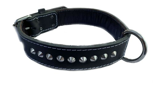 Inch wide black studded - black,