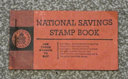 National savings book with - savings,