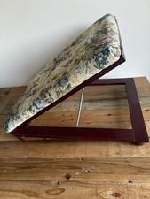 Vintage Retro Adjustable Foot Stool with Floral Cushion