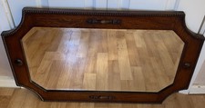 ART DECO OLD HEAVY OAK MIRROR