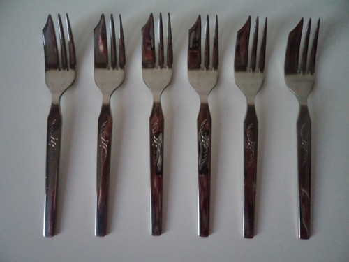 Set vintage stainless - of, 6
