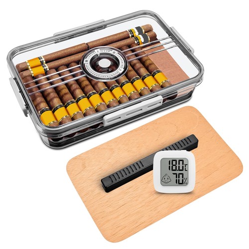 Cigar humidor with hygrometer - humidor,
