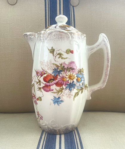 Vintage porcelain coffee pot - coffee,