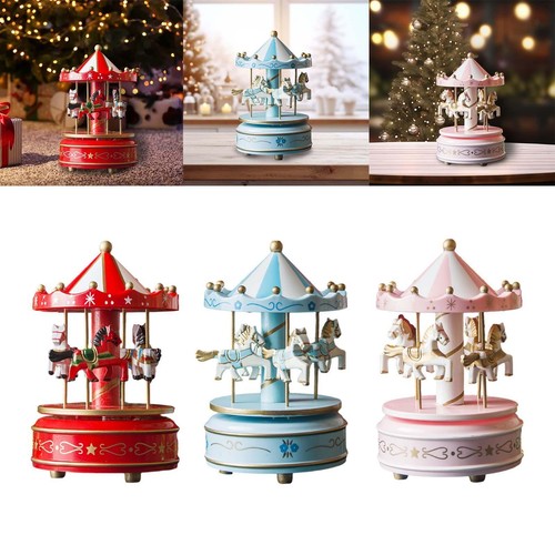Christmas wooden carousel - christmas,
