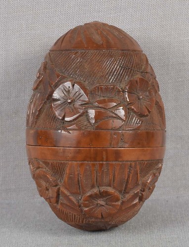 19c french carved coquilla nut - coquilla,