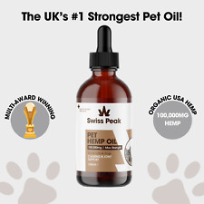 HEMP Oil THC-Free Swiss Peak For Pets 100000mg Extract Joints, Pain & Anxiety