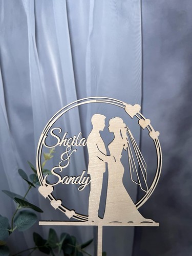 Acrylic personalised bride - acrylic,