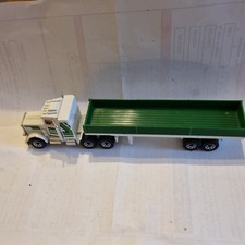 Matchbox Convoys Peterbilt Truck ACE White Green Diecast with trailer